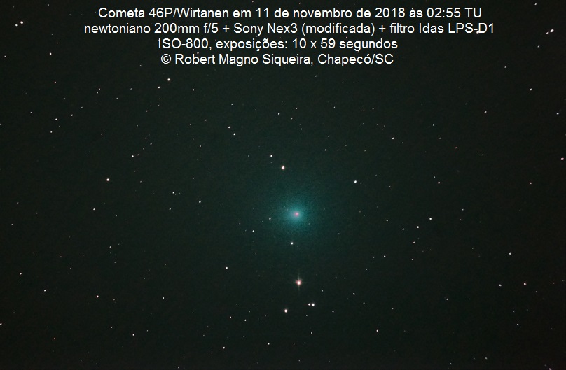 cometa visto no Brasil